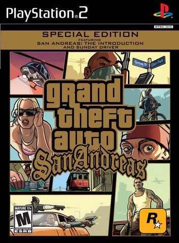 Grand Theft Auto San Andreas Special Edition cover art for PlayStation 2 (PS2) video game