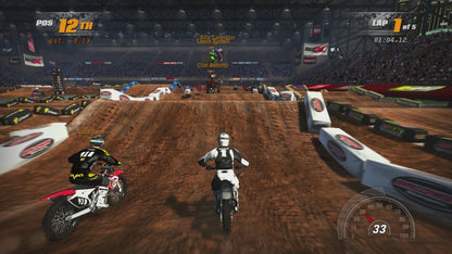 MX vs. ATV: Supercross gameplay for Xbox 360 (X360) off-road racing video game