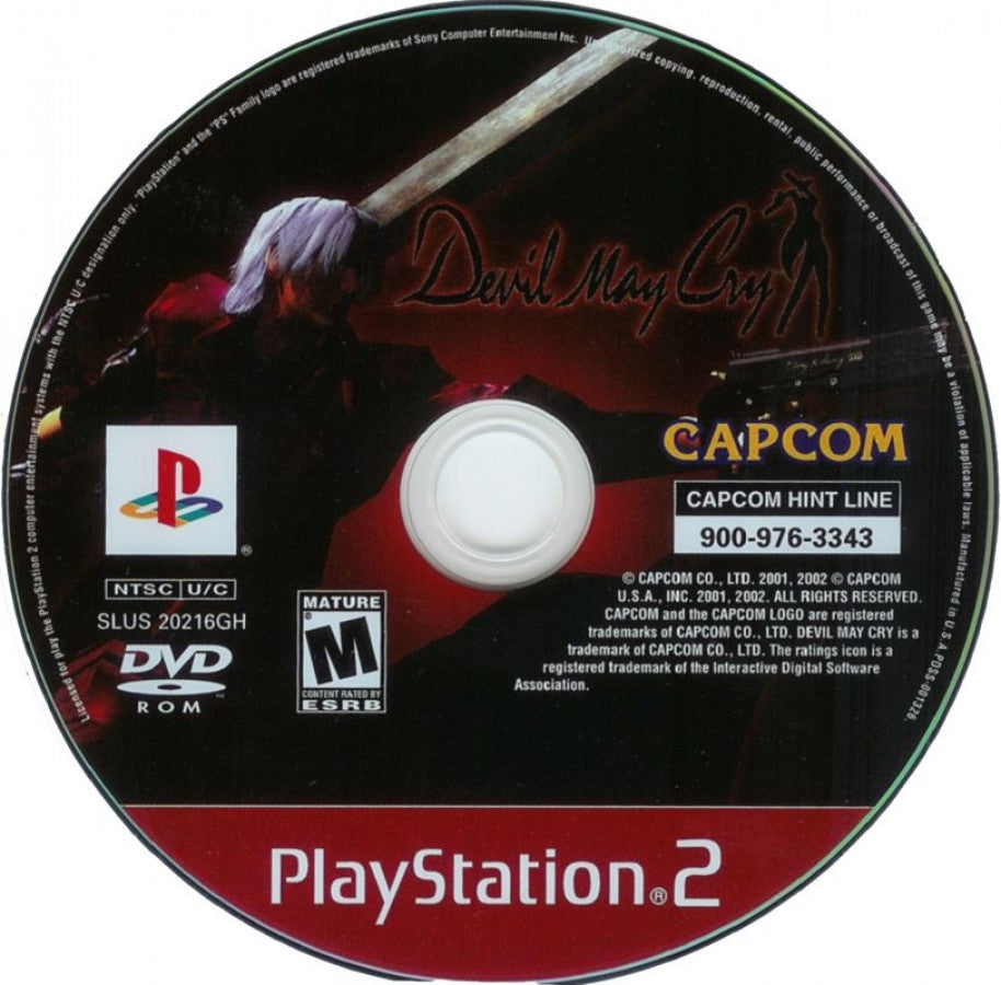 Devil May Cry [Greatest Hits] disc for PlayStation 2 (PS2) action-adventure hack-and-slash video game