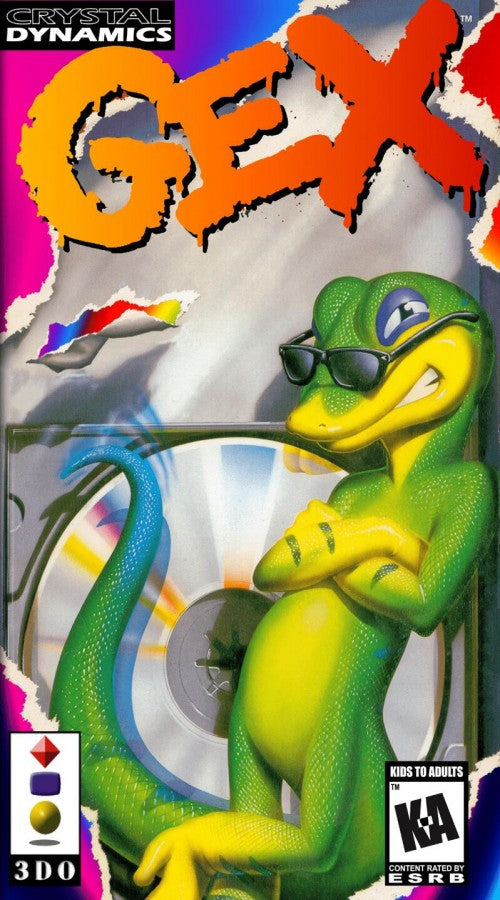 Gex cover art for Panasonic 3DO (3DO) platformer action adventure video game