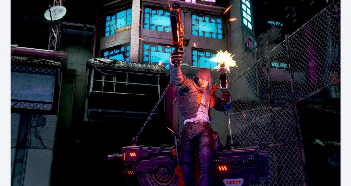 Gungrave G.O.R.E. gameplay for Xbox One (XONE) third-person action shooter video game