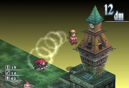Makai Kingdom Chronicles of the Sacred Tome game for the PlayStation 2 featuring tactical RPG gameplay with grid free movement humorous storylines character customization and strategic battles in a colorful Netherworld setting gameplay