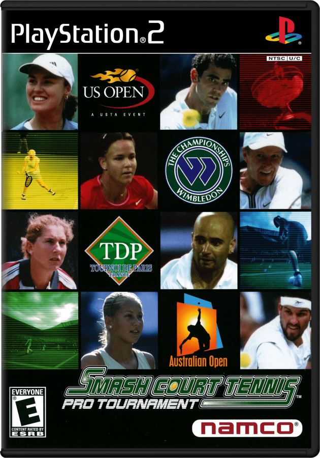 Smash Court Tennis Pro Tournament – PlayStation 2 (PS2) video game gameplay, tennis sports game.