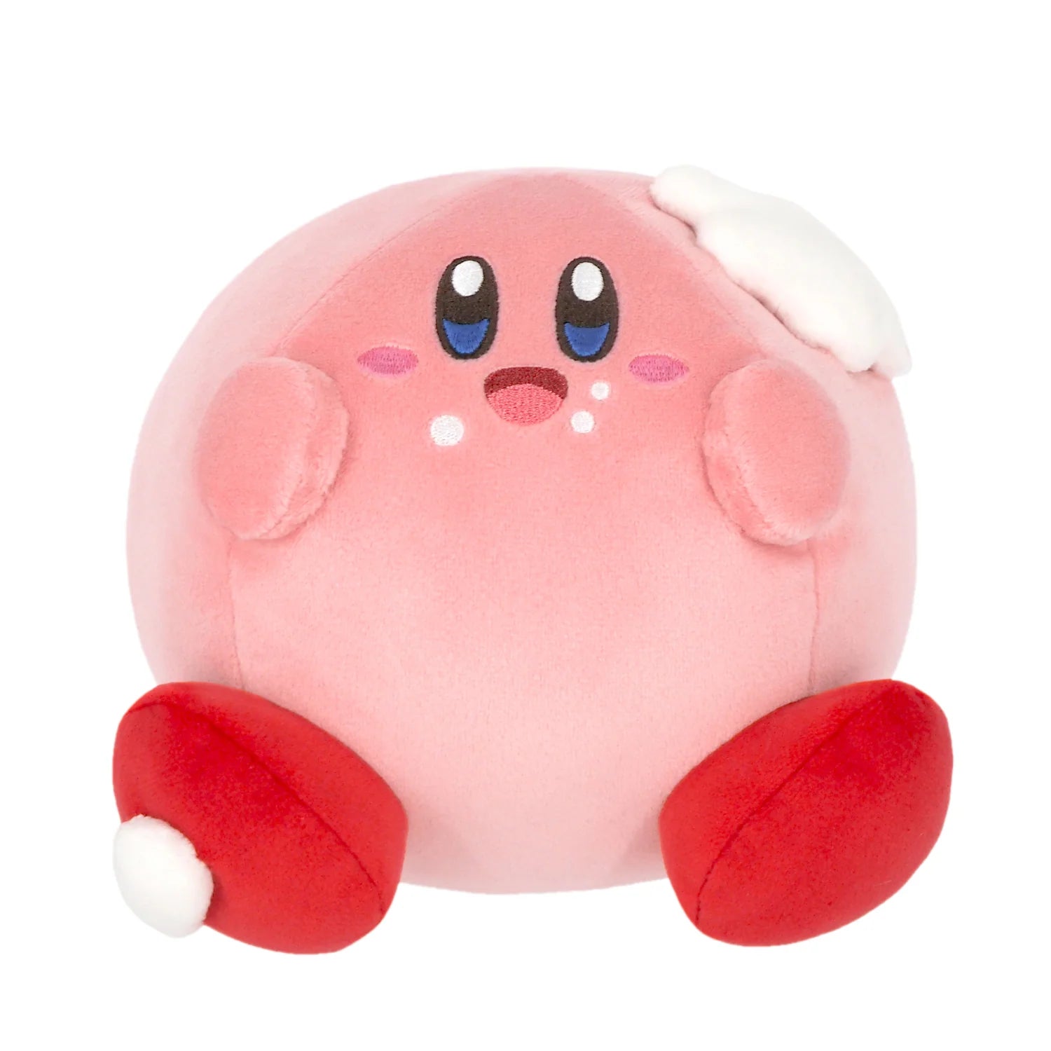 Kirby Mochi Mochi 6 inch plush toy featuring soft squishy design adorable Kirby character official Nintendo collectible and cute display plush for fans