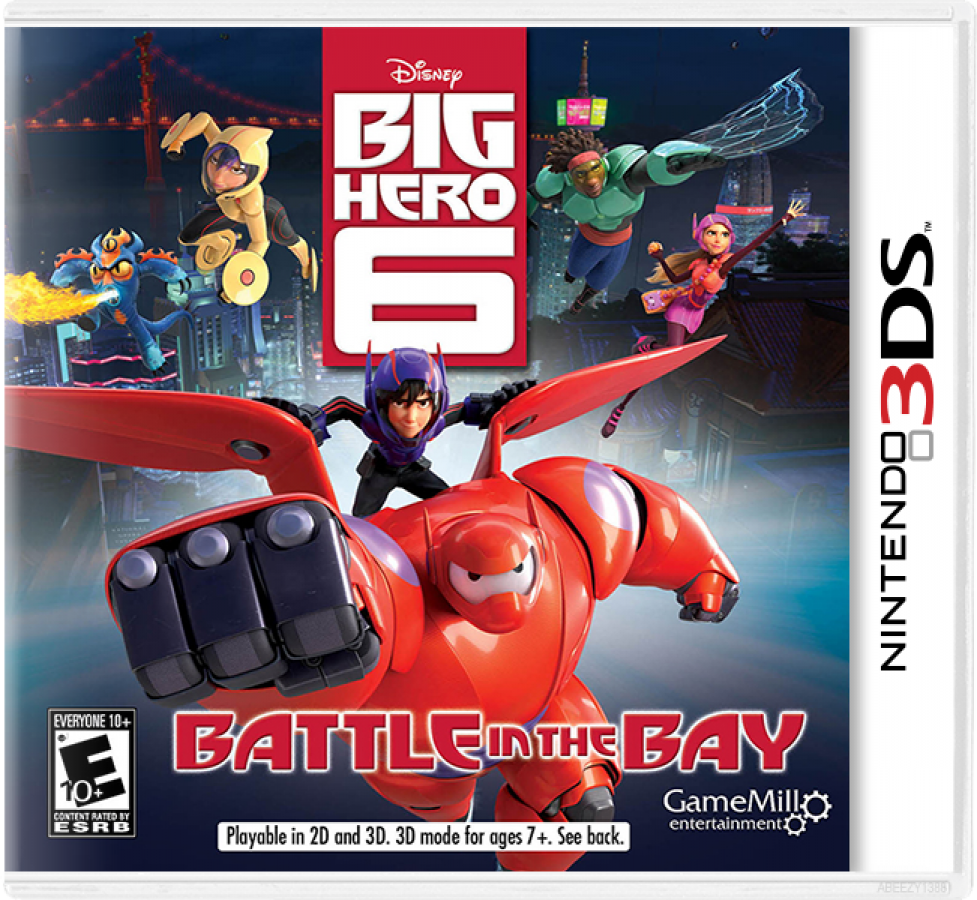 Big Hero 6: Battle in the Bay cover art for Nintendo 3DS (3DS) video game