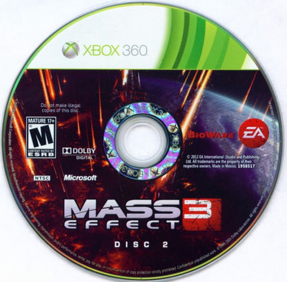 Mass Effect 3 disc 2 for Xbox 360 (X360) sci-fi action role-playing video game