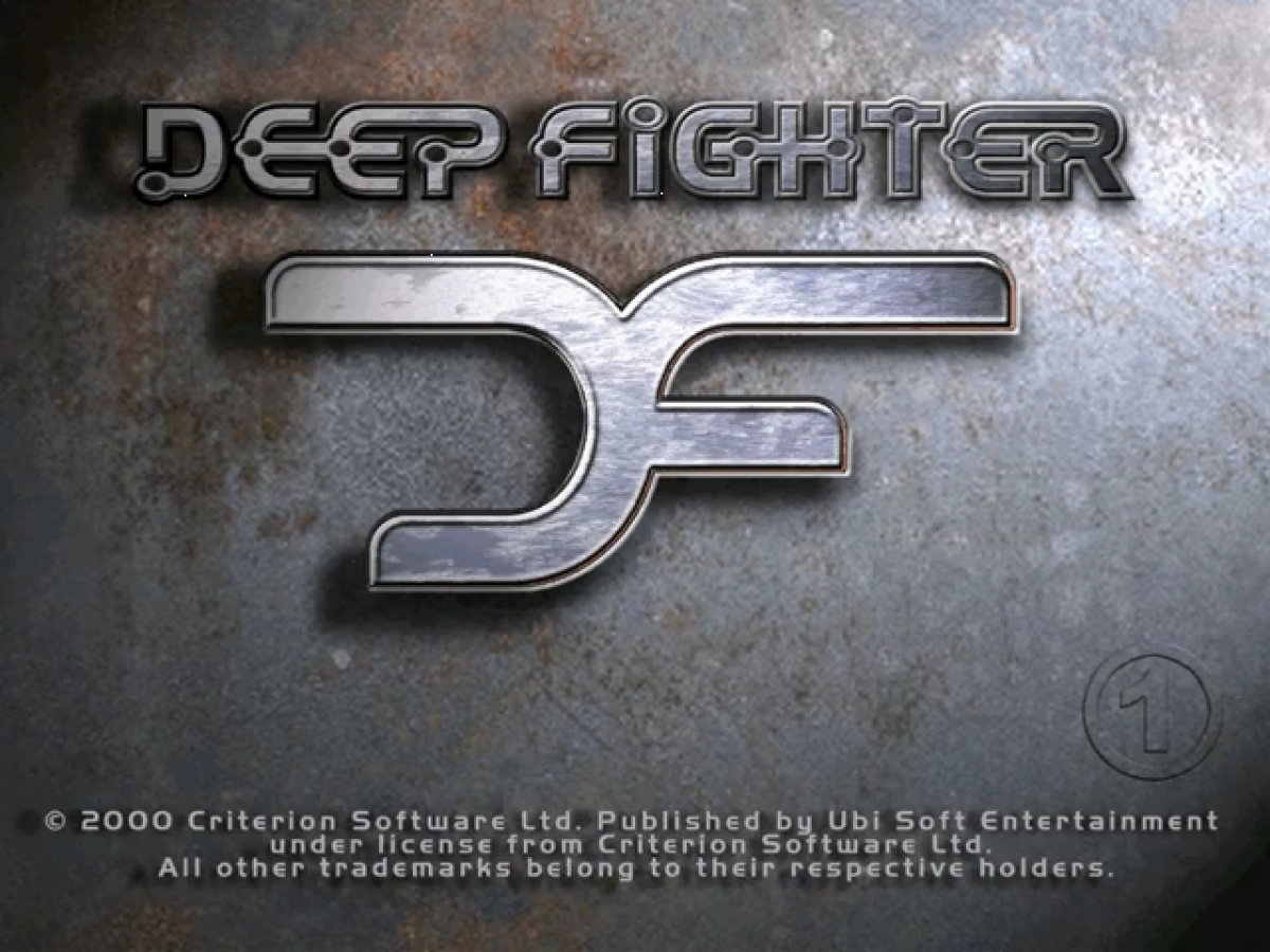 Deep Fighter Sega Dreamcast retro video game underwater action adventure title screen