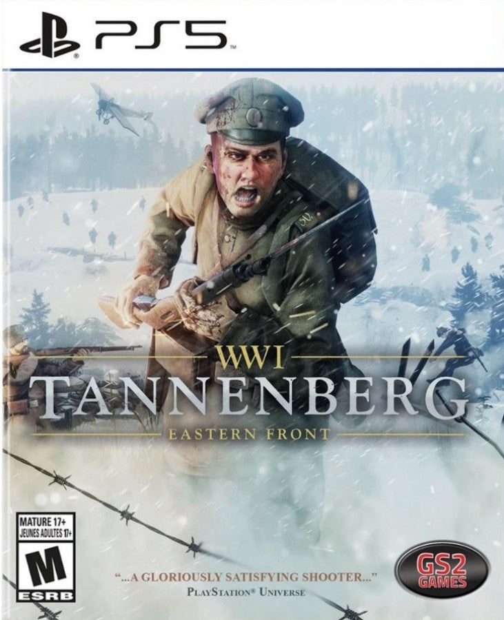WWI Tannenberg: Eastern Front cover art for PlayStation 5 (PS5) World War I first-person shooter video game