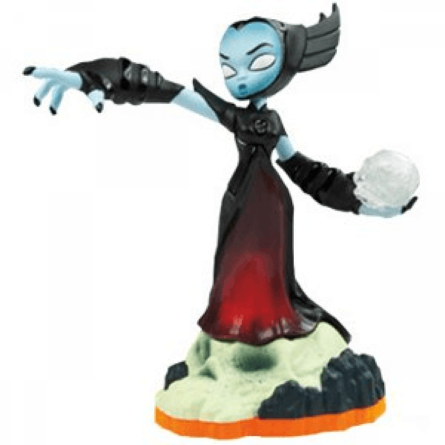 Hex Skylanders collectible video game figure featuring Hex the Undead Skylander character detailed sculpted design magical skull abilities official Skylanders figure compatibility with supported Skylanders games collectible gaming merchandise and fan display appeal