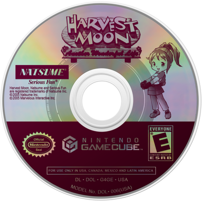 Harvest Moon Another Wonderful Life for Nintendo GameCube farming simulation RPG featuring crop growing livestock raising marriage system village life and seasonal events gameplay disc