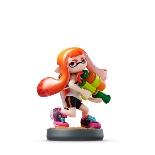 Inkling Girl Amiibo Orange loose Nintendo Amiibo figure