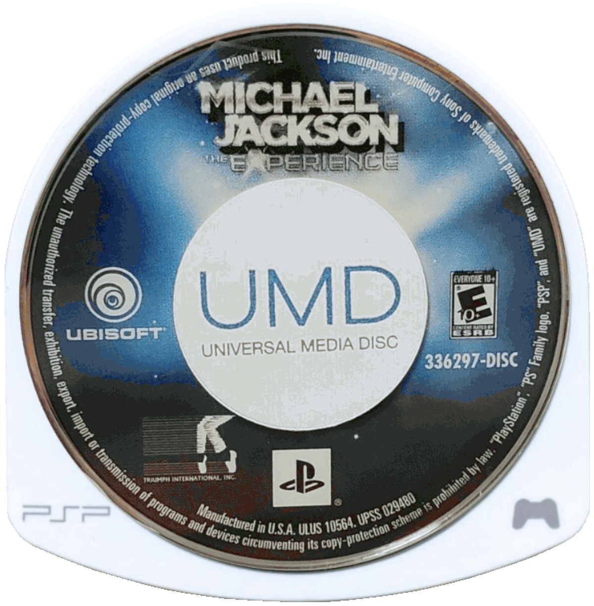 Michael Jackson The Experience PlayStation Portable PSP for retro video game enthusiasts featuring rhythm and dance gameplay iconic music performances motion inspired choreography hit songs score based challenges portable handheld entertainment and collectible gaming appeal disc