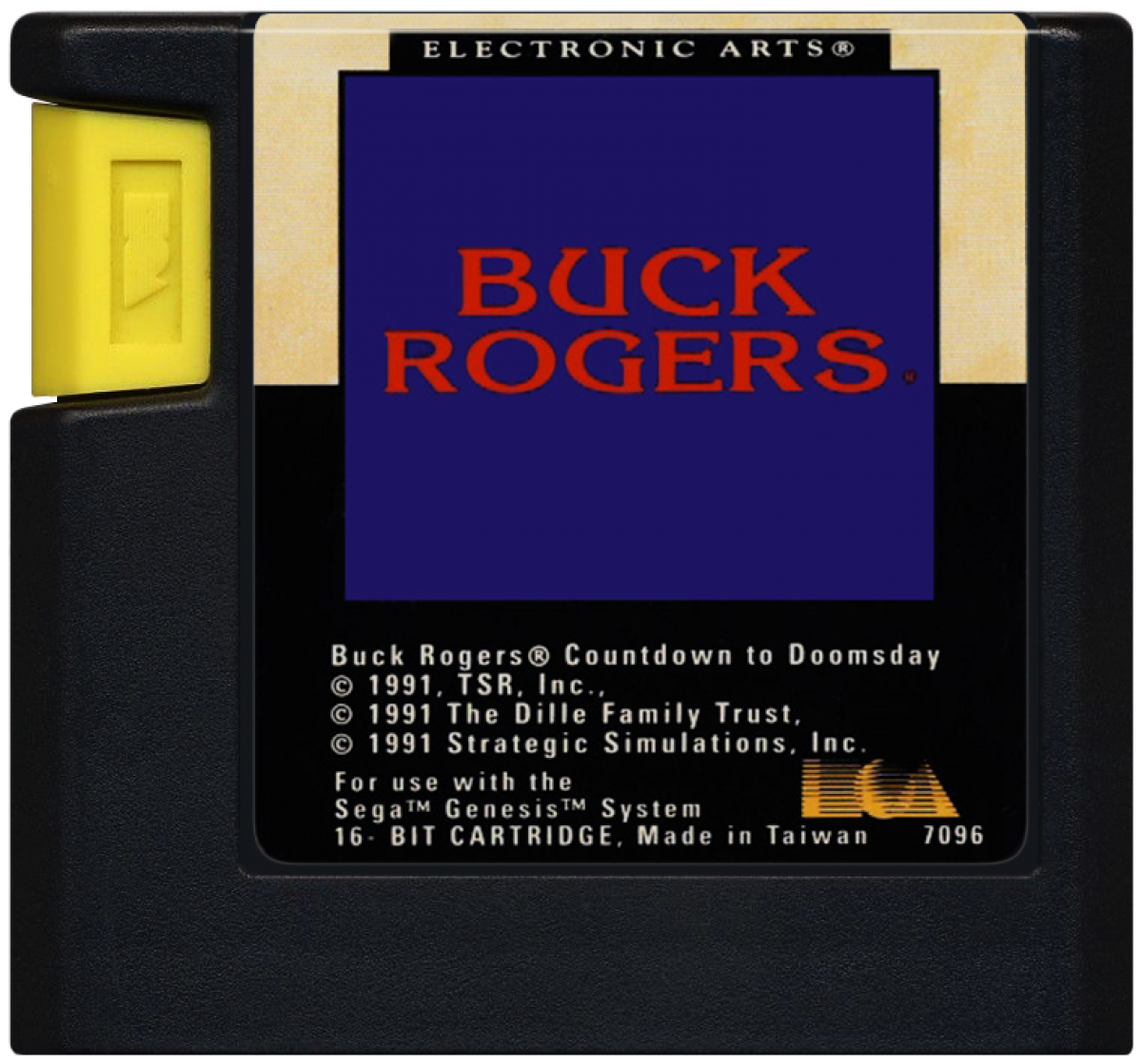 Buck Rogers Countdown to Doomsday Sega Genesis GEN for retro video game enthusiasts featuring science fiction role playing gameplay turn based combat space exploration strategic squad management futuristic storytelling character progression and collectible gaming appeal cartridge