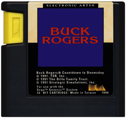 Buck Rogers Countdown to Doomsday Sega Genesis GEN for retro video game enthusiasts featuring science fiction role playing gameplay turn based combat space exploration strategic squad management futuristic storytelling character progression and collectible gaming appeal cartridge