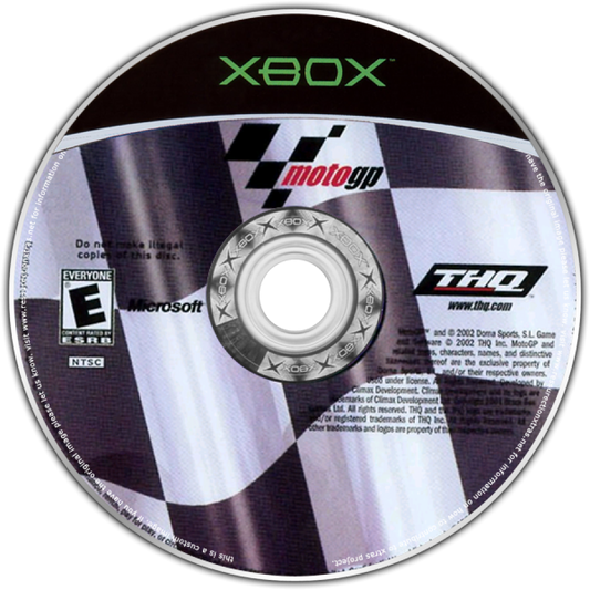 MotoGP disc for Xbox (XBOX) video game