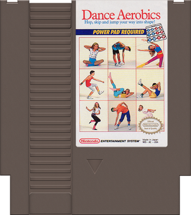 Dance Aerobics cartridge for Nintendo Entertainment System (NES) retro video game