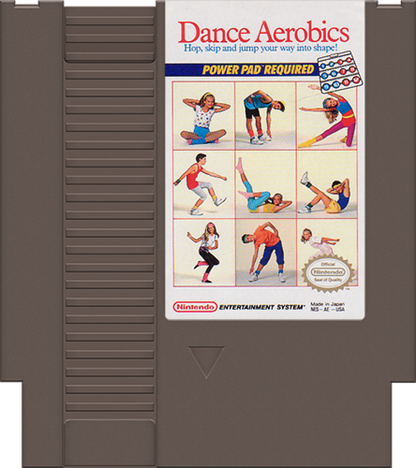 Dance Aerobics cartridge for Nintendo Entertainment System (NES) retro video game