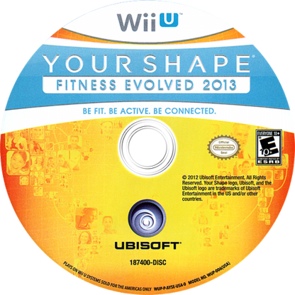 Your Shape Fitness Evolved 2013 disc art for Nintendo Wii U (WiiU) video game 