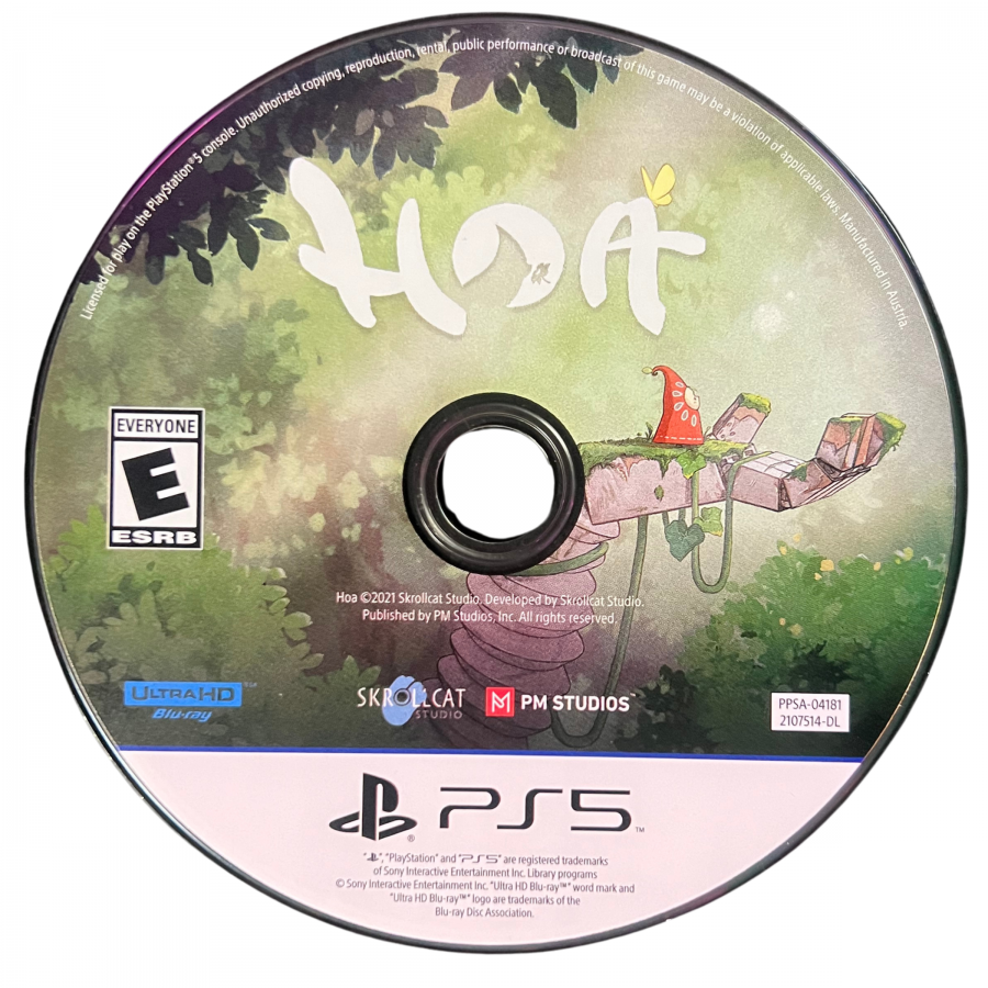 Hoa PlayStation 5 PS5 for relaxing platforming adventure video game fans featuring hand painted visuals beautiful nature environments puzzle solving exploration whimsical characters atmospheric storytelling gentle gameplay and charming fantasy adventure collectible gaming appeal disc