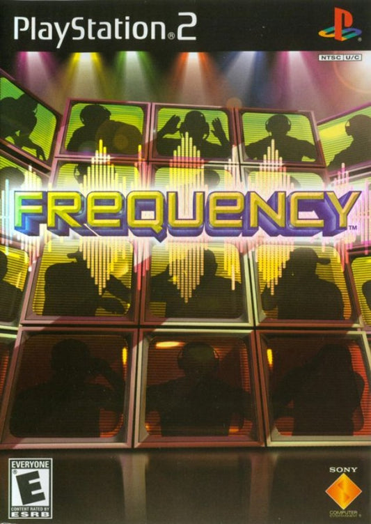 Frequency cover art for PlayStation 2 (PS2) music rhythm action video game