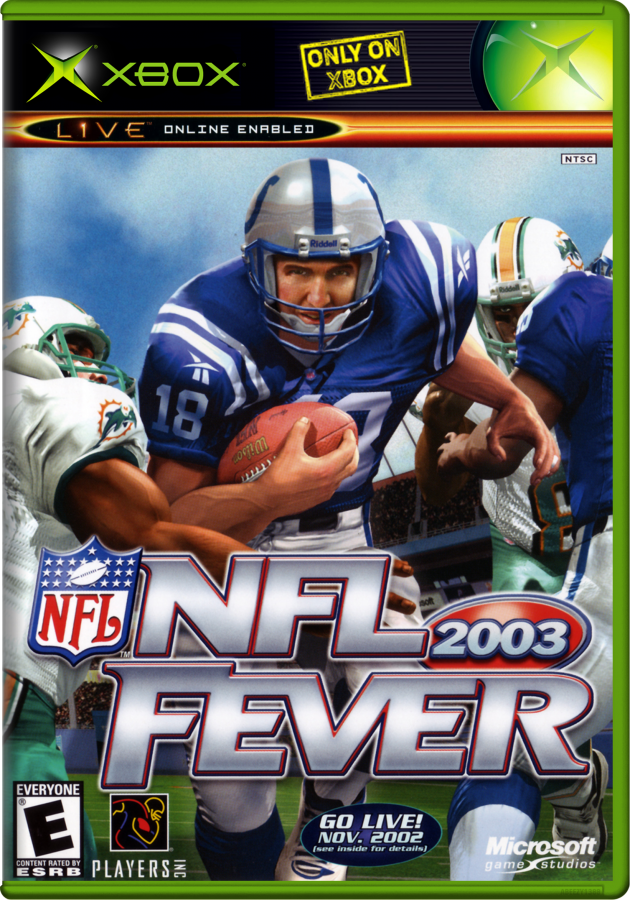 NFL FEVER 2003– Xbox (XBOX) Front Cover Art Video Game 