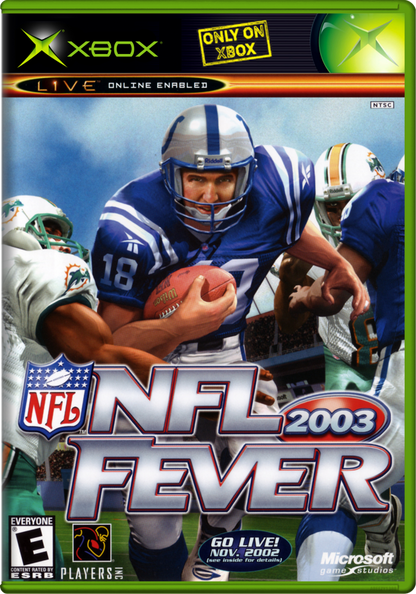 NFL FEVER 2003– Xbox (XBOX) Front Cover Art Video Game 
