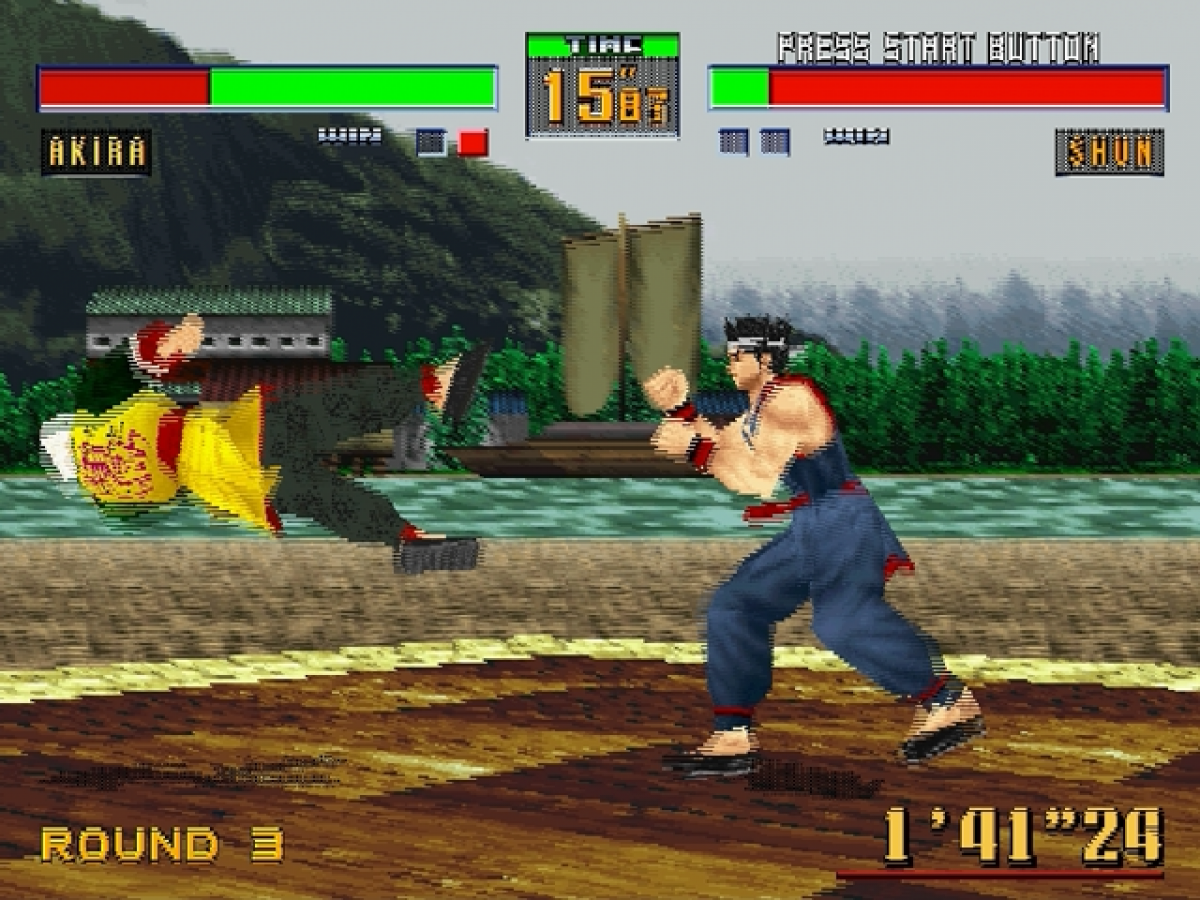 Virtua Fighter 2 Not For Resale gameplay art for Sega Saturn (SS) video game