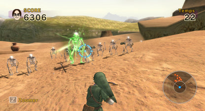 Link's Crossbow Training Nintendo Wii first-person shooter light gun game using the Wii Remote and Nunchuk based on The Legend of Zelda Twilight Princess with multiple stages and targets gameplay screenshot