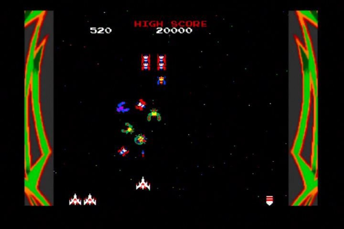 Namco Museum Nintendo GameCube GC video game, classic arcade game compilation, retro Namco titles, console collection game gameplay screenshot