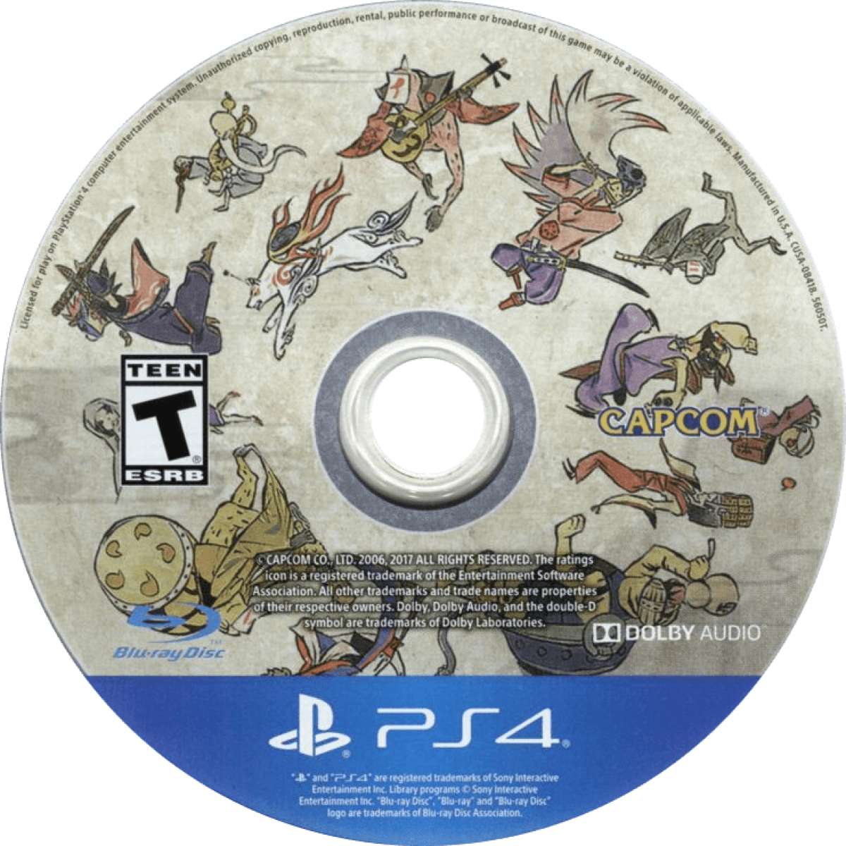 Ōkami HD PlayStation 4 PS4 for action adventure video game fans featuring Japanese mythology celestial brush powers beautiful watercolor inspired visuals puzzle solving exploration combat legendary creatures divine abilities and immersive fantasy storytelling collectible gaming appeal game disc