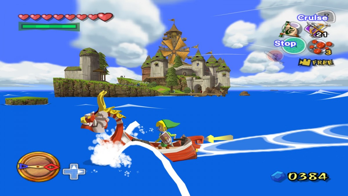 The Legend of Zelda The Wind Waker for Nintendo GameCube action adventure video game featuring cel shaded graphics ocean exploration epic dungeons and classic Link fantasy storytelling experience gameplay