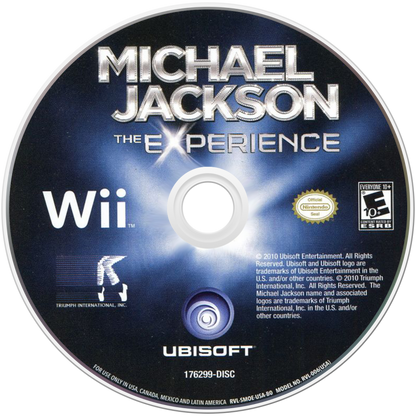 Michael Jackson: The Experience disc art for Nintendo Wii (Wii) video game