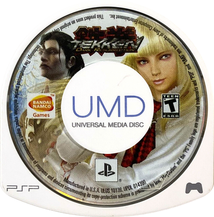 Tekken Dark Resurrection PlayStation Portable PSP video game featuring 3D fighting gameplay iconic Tekken characters martial arts combat special moves combo attacks arena battles competitive matches character customization and classic handheld PlayStation gameplay retro video game collection collectible gaming appeal UMD
