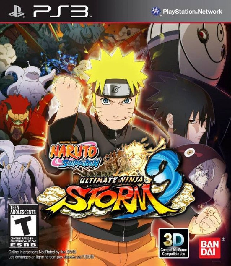Naruto Shippuden: Ultimate Ninja Storm 3 cover art for PlayStation 3 (PS3) video game