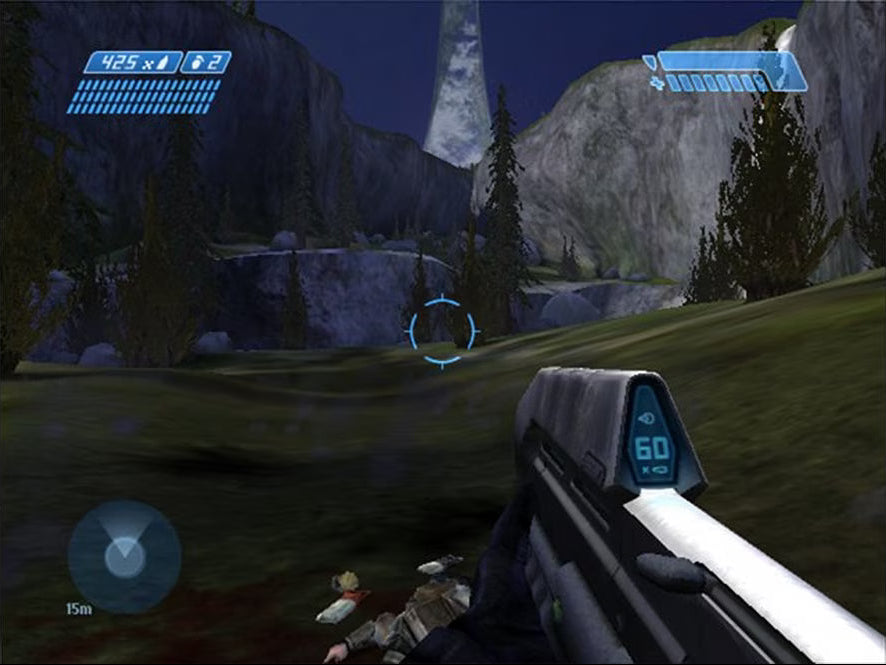 Halo: Combat Evolved for Xbox (XBOX) at Gamers INC, featuring the legendary sci‑fi shooter that introduced Master Chief and the Halo universe, with a cinematic campaign, smart enemy AI, iconic vehicle combat, and split‑screen multiplayer that defined a generation of console FPS action gameplay screenshot