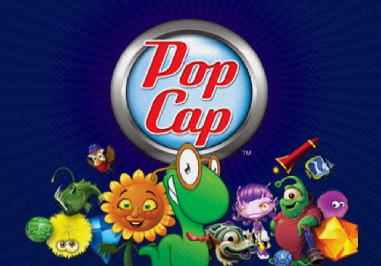PopCap Hits Vol. 1 – PlayStation 2 (PS2) video game title page, casual puzzle mini-game collection.