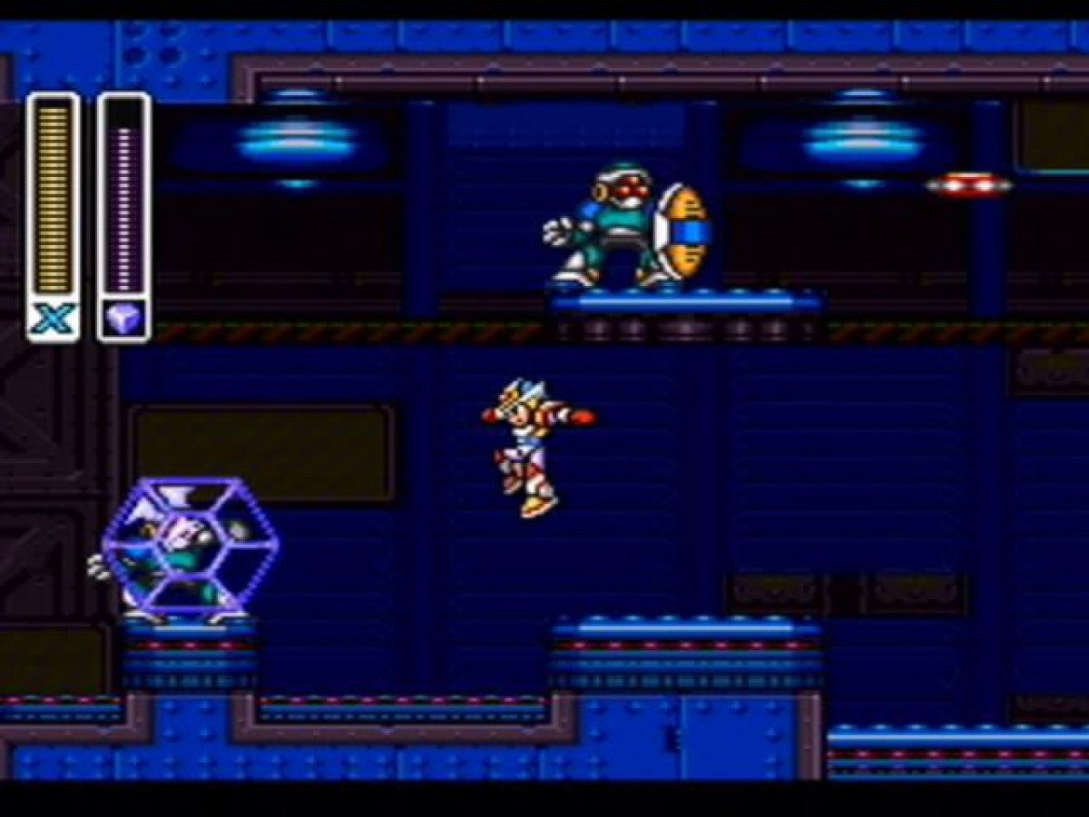 Mega Man X Collection gameplay for GameCube (GC) action platformer video game compilation