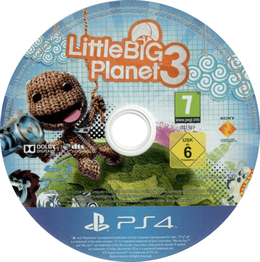 LittleBigPlanet 3 PAL Import PlayStation 4 PS4 for retro video game enthusiasts featuring creative platforming gameplay imaginative puzzle solving cooperative multiplayer adventures customizable characters user generated content tools colorful worlds and collectible gaming appeal disc