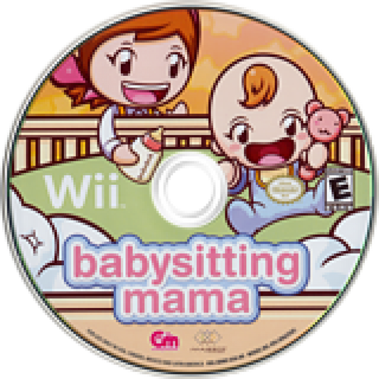 Babysitting Mama disc cover art for Nintendo Wii (Wii) video game