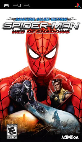 Spider-Man: Web of Shadows [Favorites] – PlayStation Portable (PSP) cover art for video game for PSP