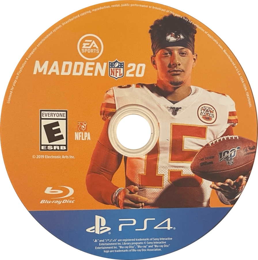 Madden NFL 20 – PlayStation 4 (PS4) video game disc, American football sports game