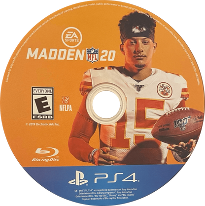 Madden NFL 20 – PlayStation 4 (PS4) video game disc, American football sports game