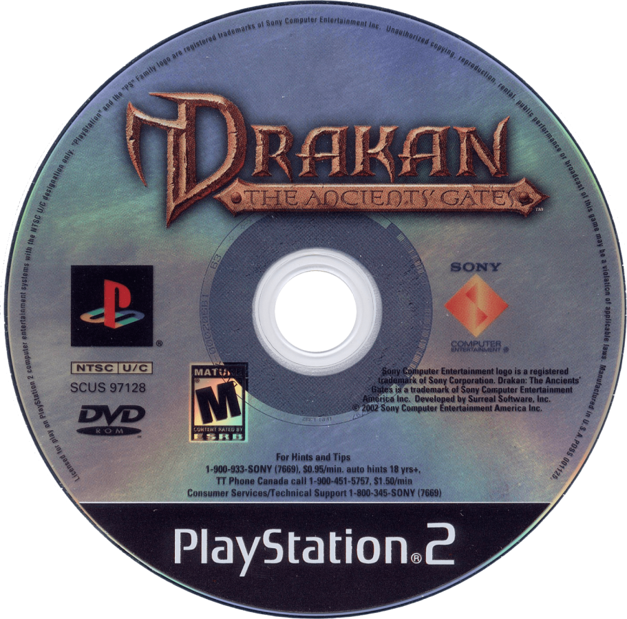 Drakan The Ancients' Gates PlayStation 2 PS2 for action adventure video game fans featuring fantasy exploration dragon riding aerial combat hack and slash battles magical abilities puzzle solving epic quests immersive storytelling expansive worlds collectible gaming appeal disc