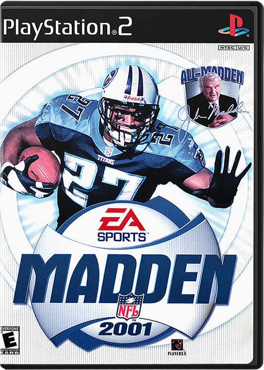 Madden NFL 2001 cover art for PlayStation 2 (PS2) sports video game