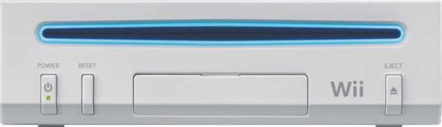 Wii Console V2 inspired design featuring streamlined Nintendo gaming hardware aesthetic family friendly motion controls compact white console design casual multiplayer entertainment iconic seventh generation gaming nostalgia home console presentation front