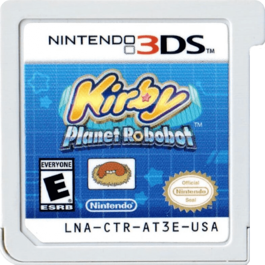 Kirby: Planet Robobot cover art for Nintendo 3DS (3DS) platformer video game