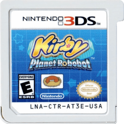 Kirby: Planet Robobot cover art for Nintendo 3DS (3DS) platformer video game