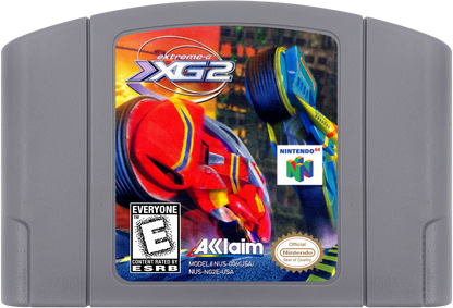 XG2 - Extreme-G cartridge art for Nintendo 64 N64 video game