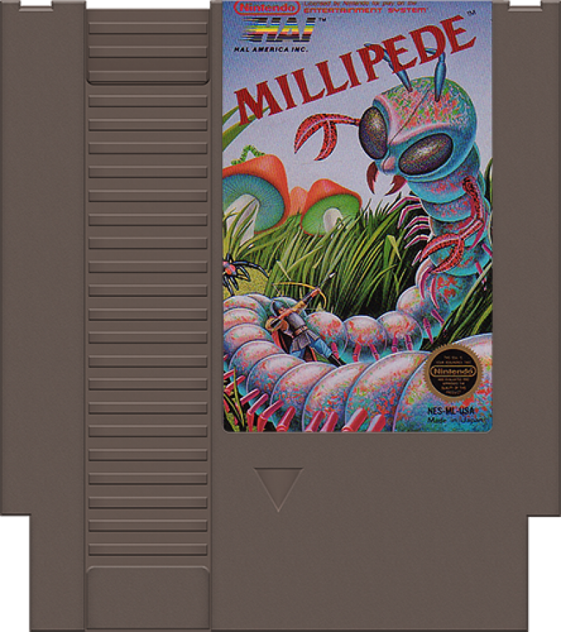 Millipede cartridge for Nintendo Entertainment System (NES) retro video game