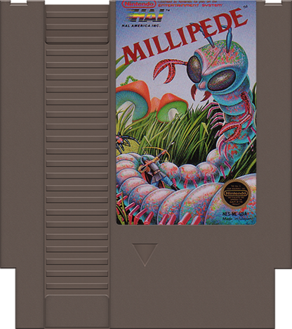 Millipede cartridge for Nintendo Entertainment System (NES) retro video game